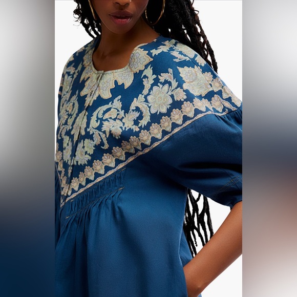 Orson shift Mini Dress NWOT indigo combo - Picture 4 of 4